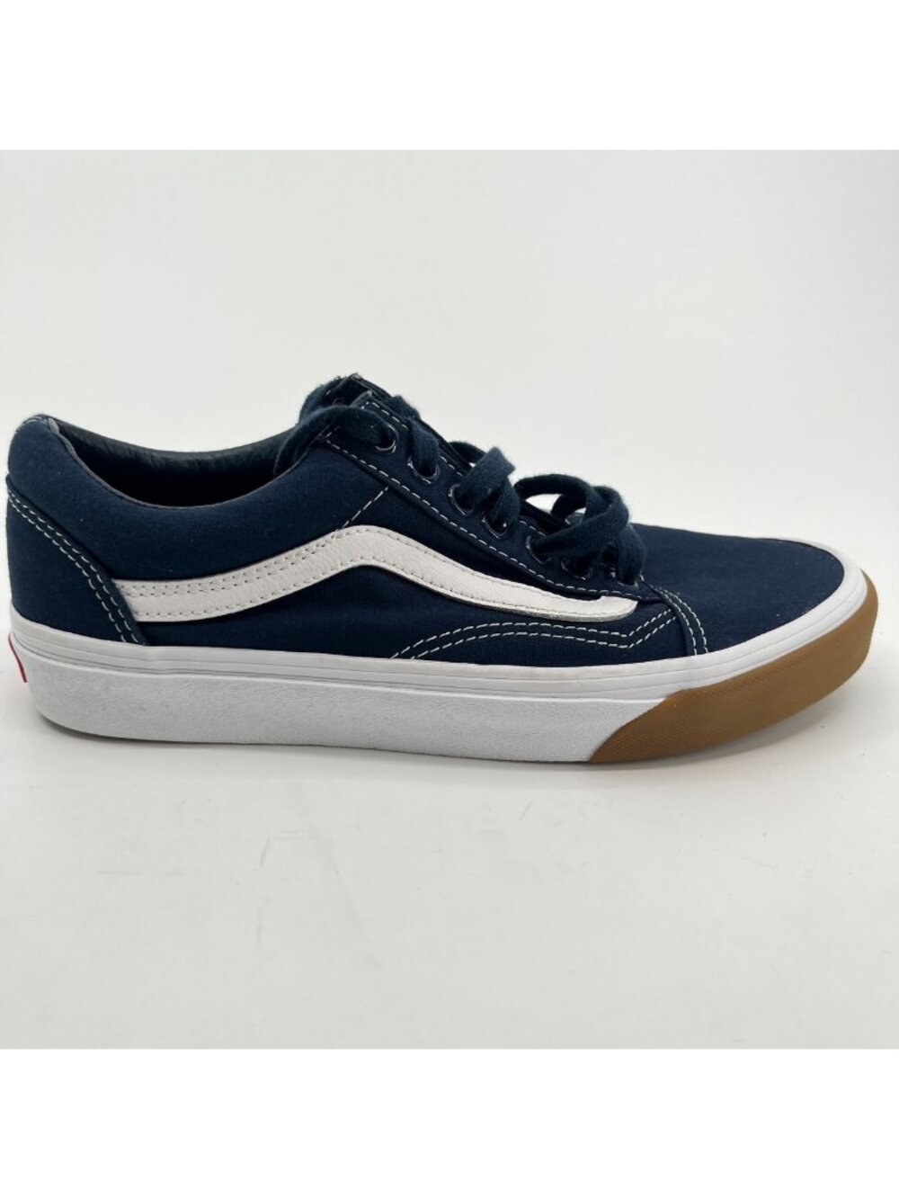 Vans Old Skool Womens Size 8 Blue White Athletic Walking Skate Shoes Sneakers